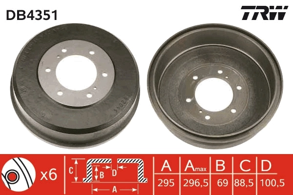 Купить 4320637G10 Nissan/Infiniti Тормозной барабан