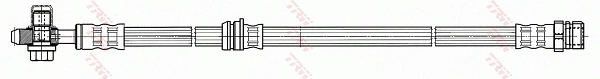 PHD678 TRW Гибкая тормозная трубка передняя