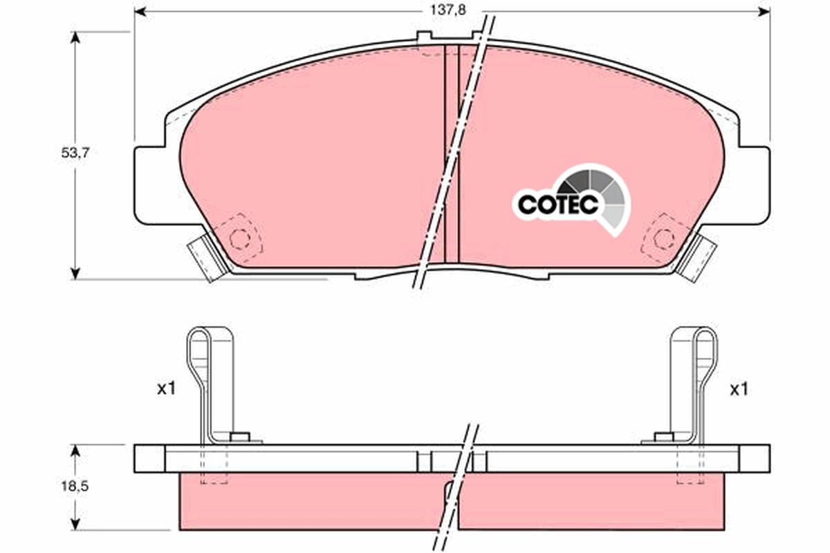 Передние тормозные колодки C14001PR JC Premium