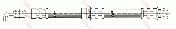 Гибкая тормозная трубка передняя на Mazda 323 III BF