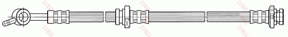 PHD517 TRW Шланг тормозной левый передний