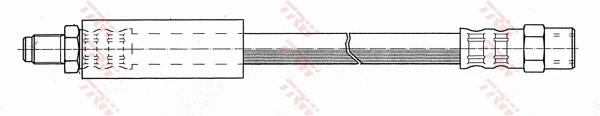 PHB238 TRW Гибкая тормозная трубка задняя