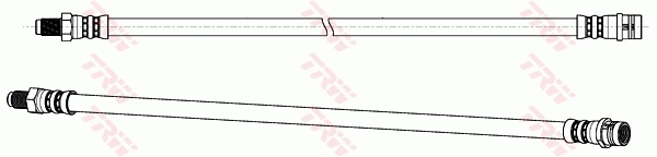  Mangueira do freio dianteira Mercedes C sedan (W203) (2000 - 2007) 