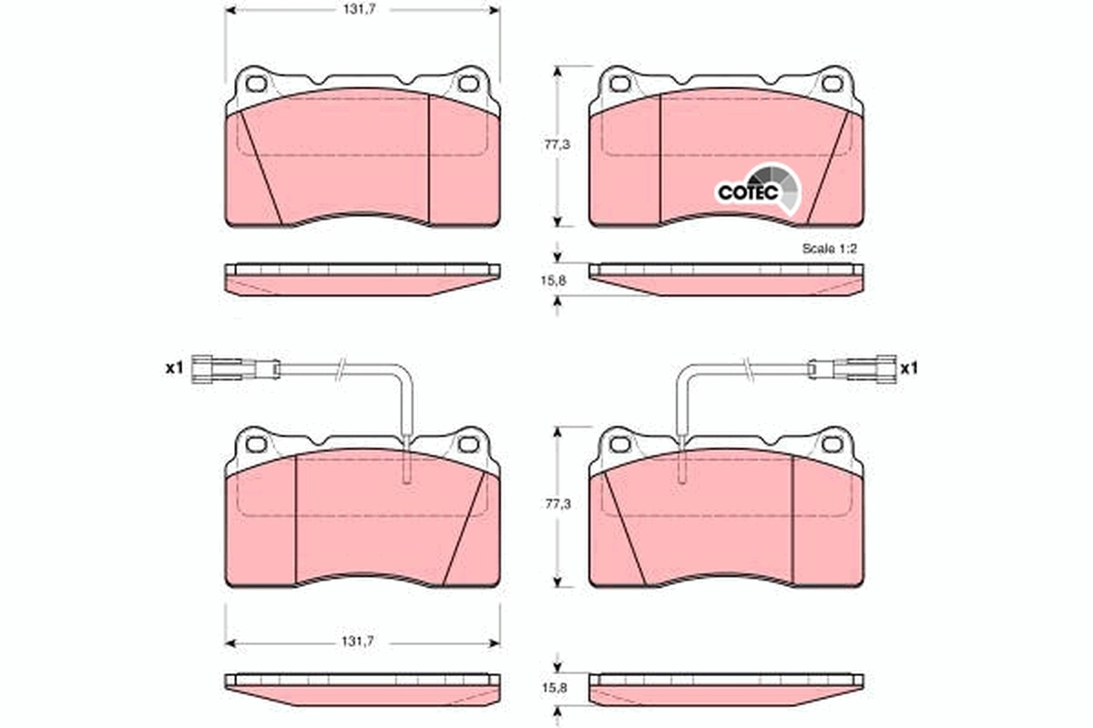  Передние тормозные колодки Volvo S60 1