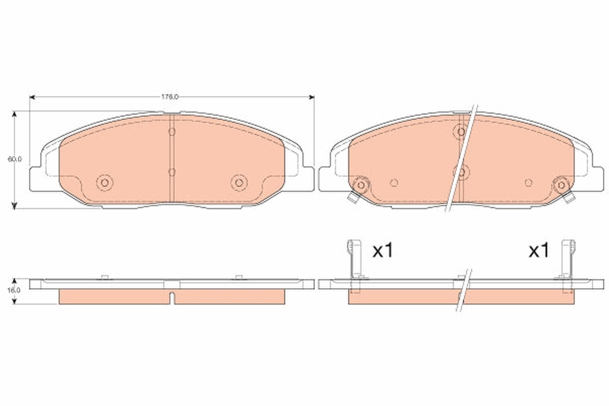 25814699 General Motors Колодки передние