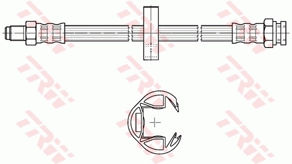 RM8992 Goodrem Гибкая тормозная трубка задняя