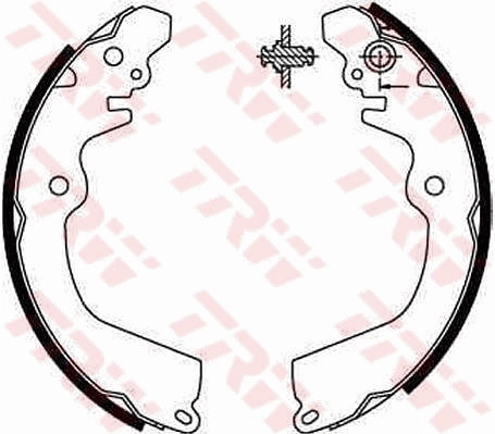 Колодки тормозные задние барабанные TRW GS8666
