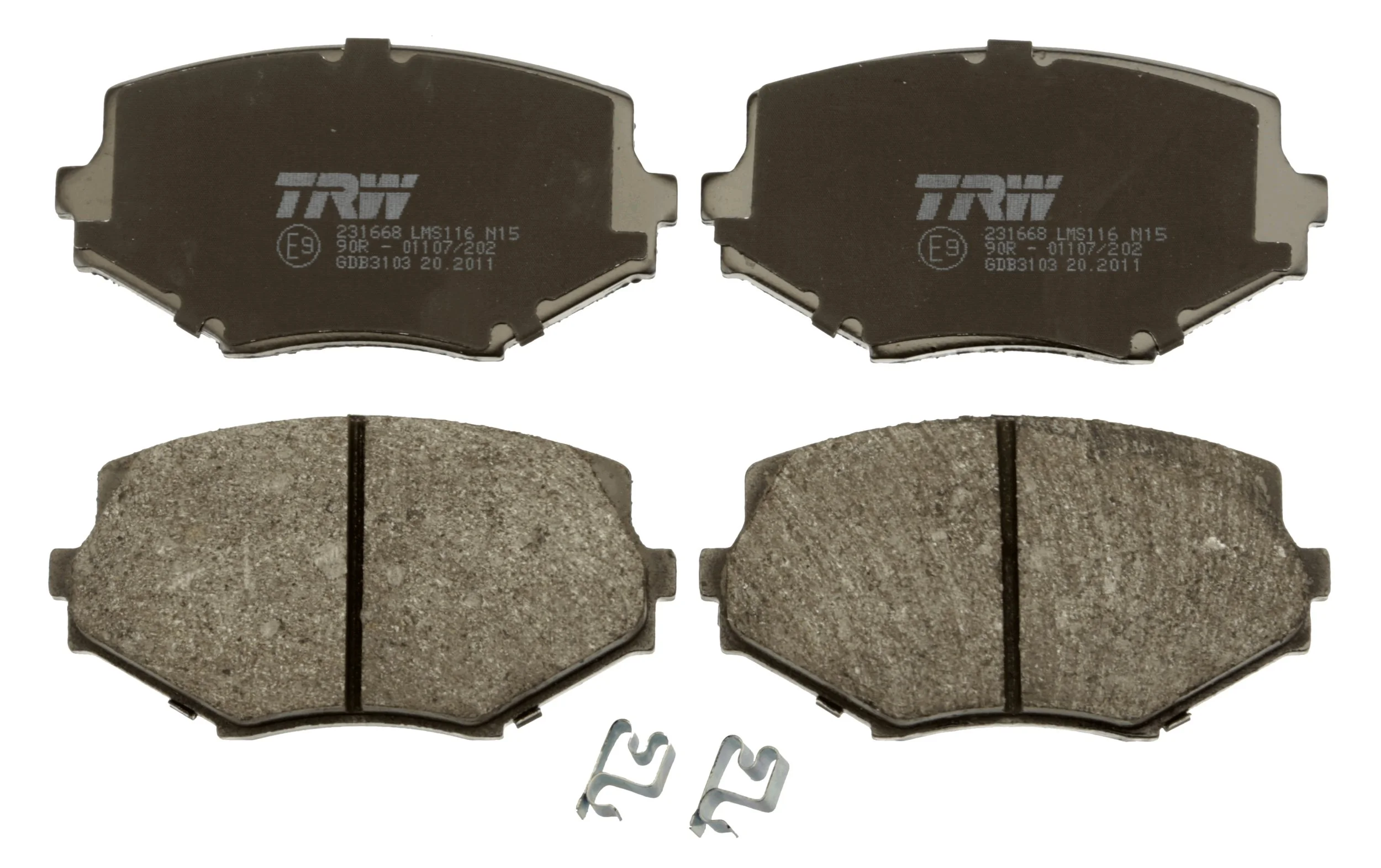 GDB3103 TRW Колодки передние