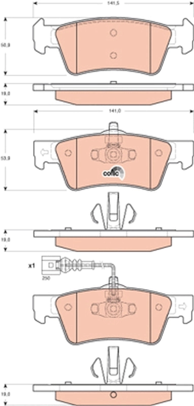 Колодки дисковые  Patron PBP1647 цена, от 16.43 USD