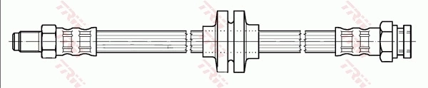 PHB391 TRW Гибкая тормозная трубка задняя