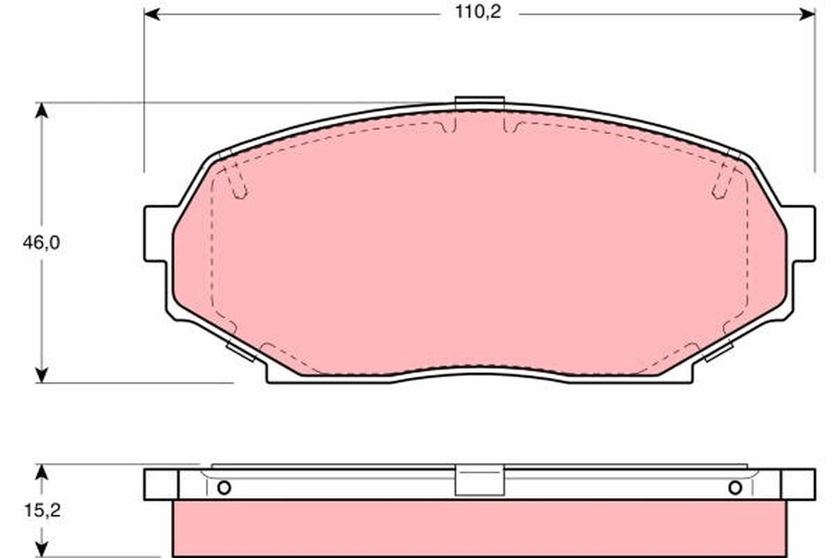 FTH653 GP Колодки передние