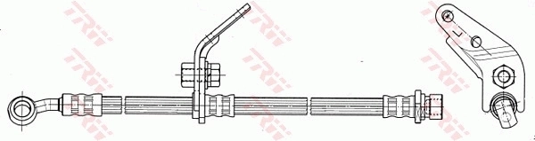 PHD7072 TRW Шланг тормозной левый передний