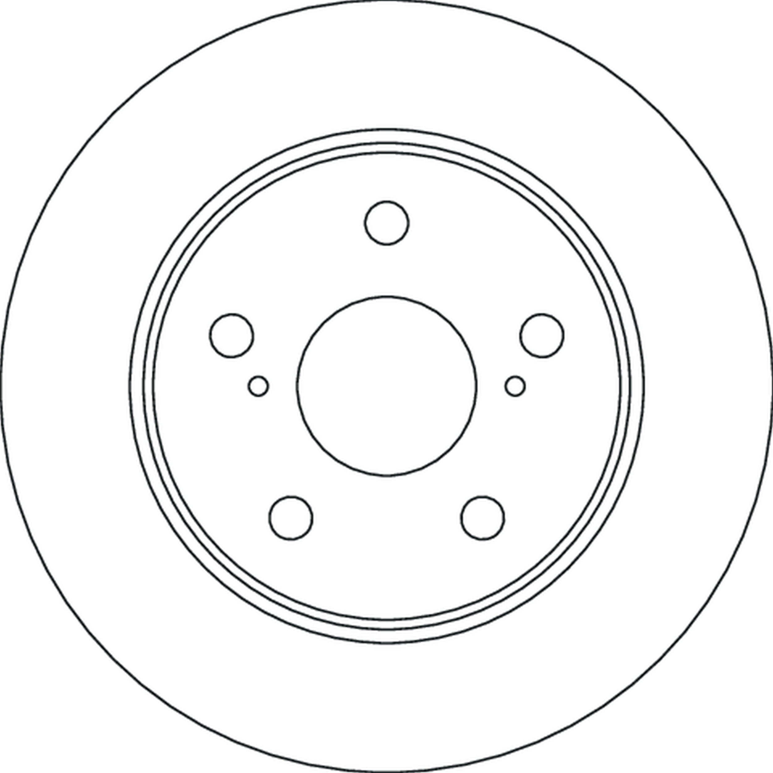 Disco do freio traseiro Toyota Corolla E21