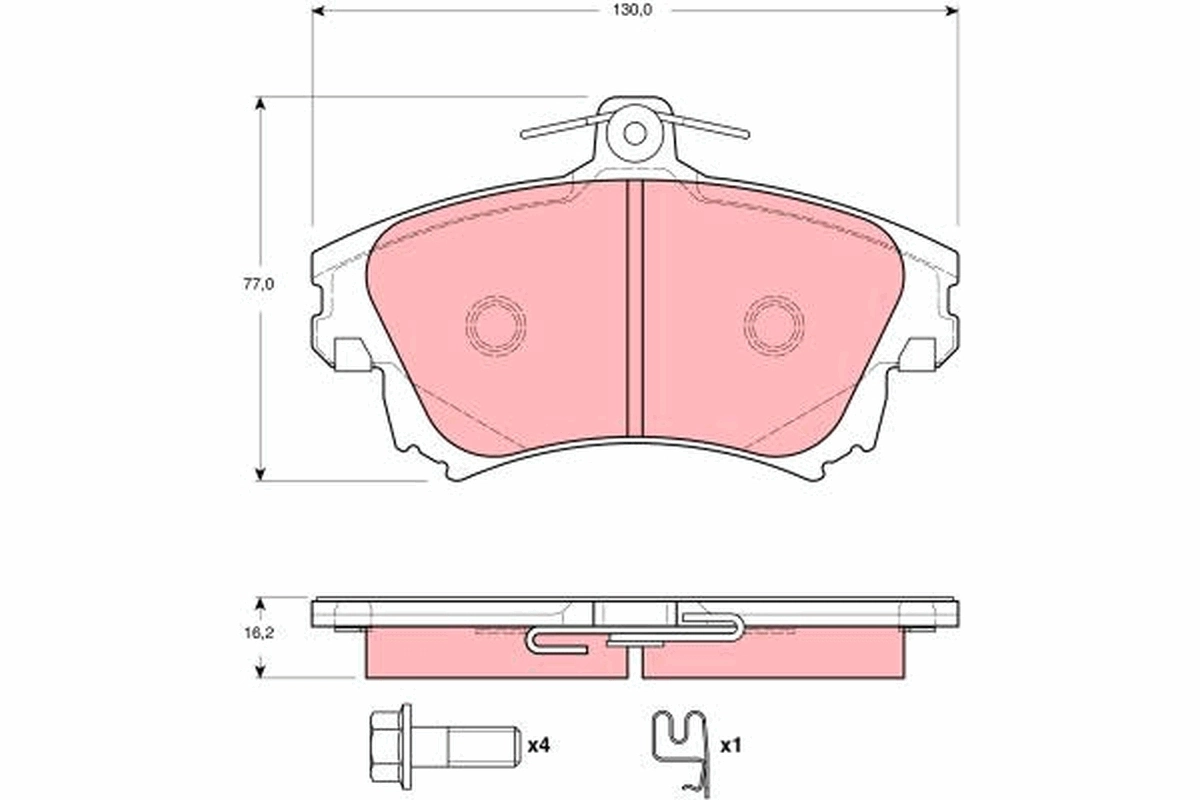 Передние тормозные колодки Mitsubishi Colt 6