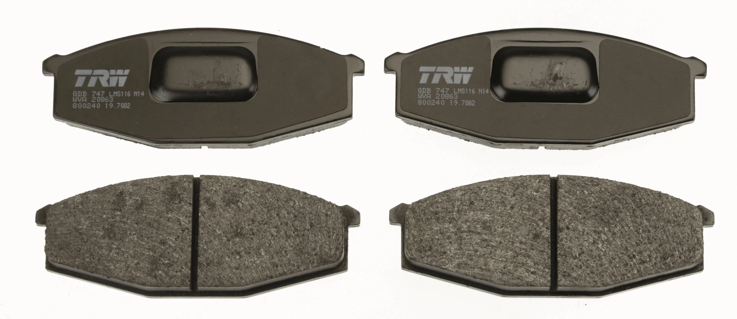  Sapatas do freio dianteiras de disco Nissan Patrol SUV (W260) (1986 - 1994) 