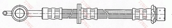  Шланг тормозной передний Toyota Yaris 