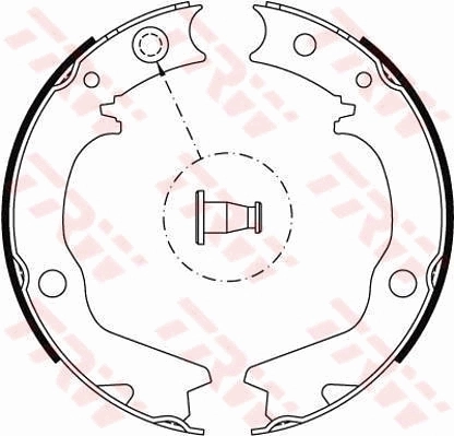 MR129854 Chrysler Барабанные тормозные колодки