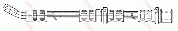 PHD443 TRW Шланг тормозной задний правый