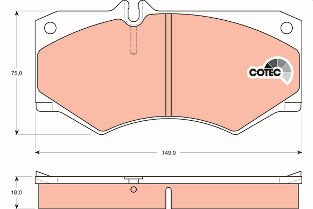 Sapatas do freio dianteiras de disco Mercedes Bus 207-310 601