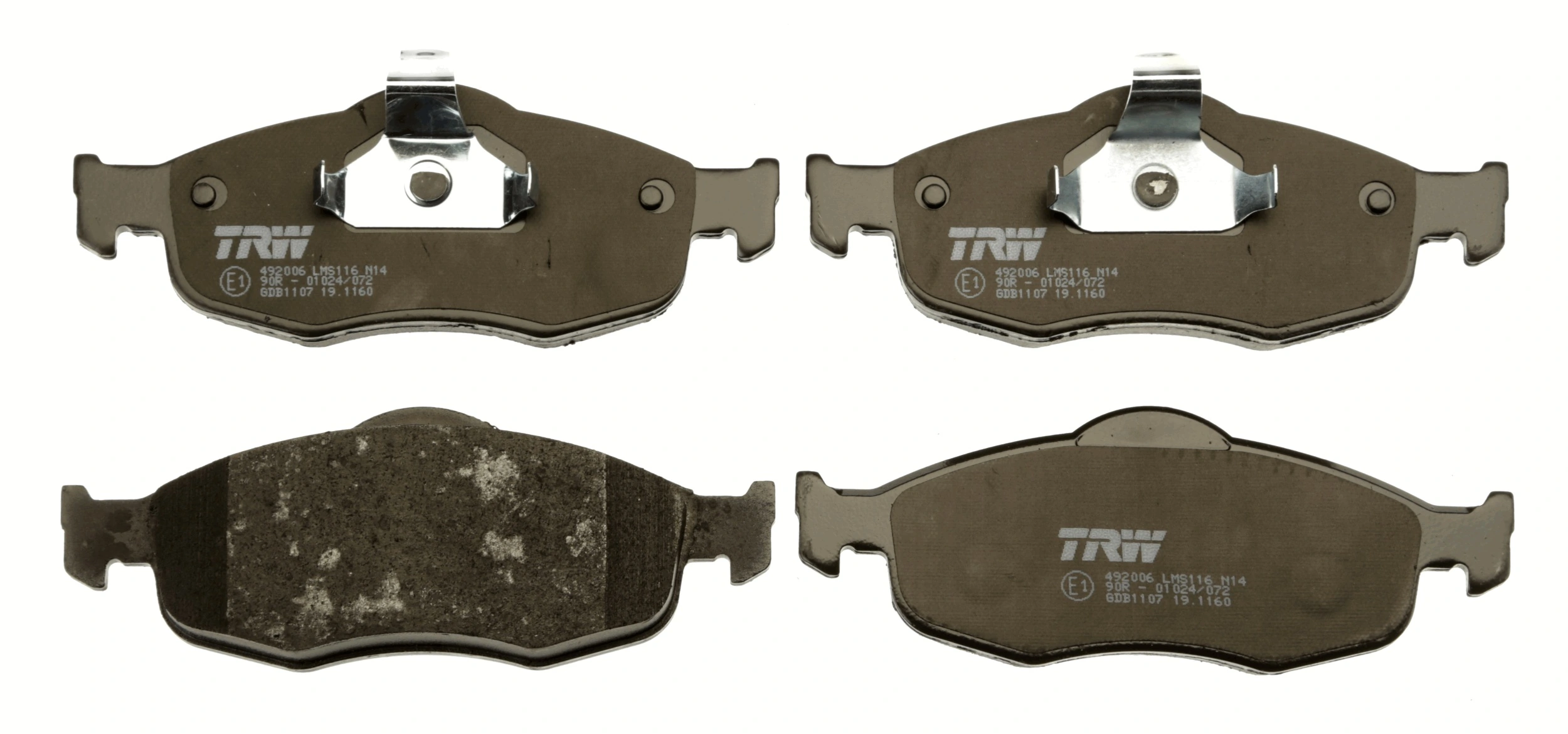 GDB1107 TRW Колодки передние