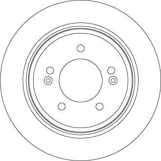 Disco do freio traseiro para Hyundai Sonata VII LF