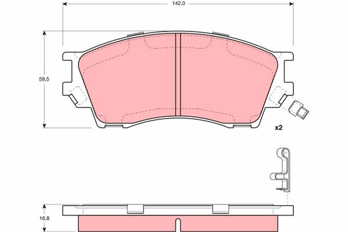 Колодки Mintye MP423J цена, от 19.74 USD