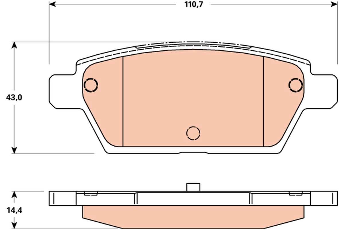Купить GER12648Z Mazda Колодки тормозные задние, дисковые