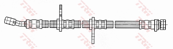 PHD142 TRW Гибкая тормозная трубка задняя