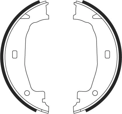 GS8432 TRW Тормозные колодки ручника