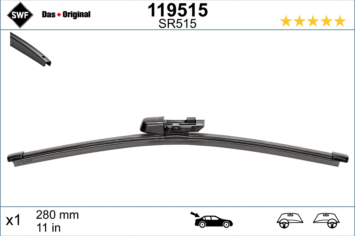 дворник заднего стекла SWF 119515 цена, от 8.07 USD
