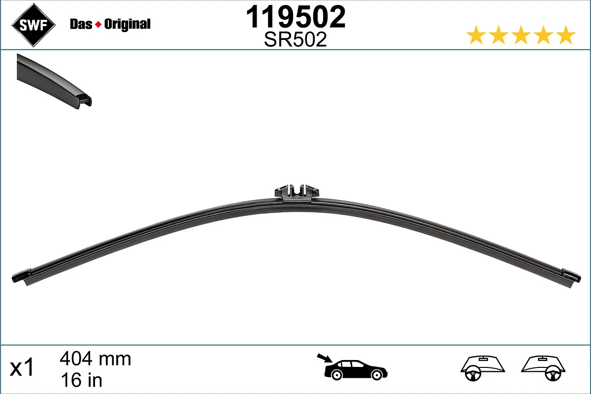 дворник заднего стекла SWF 119502 цена, от 10.42 USD