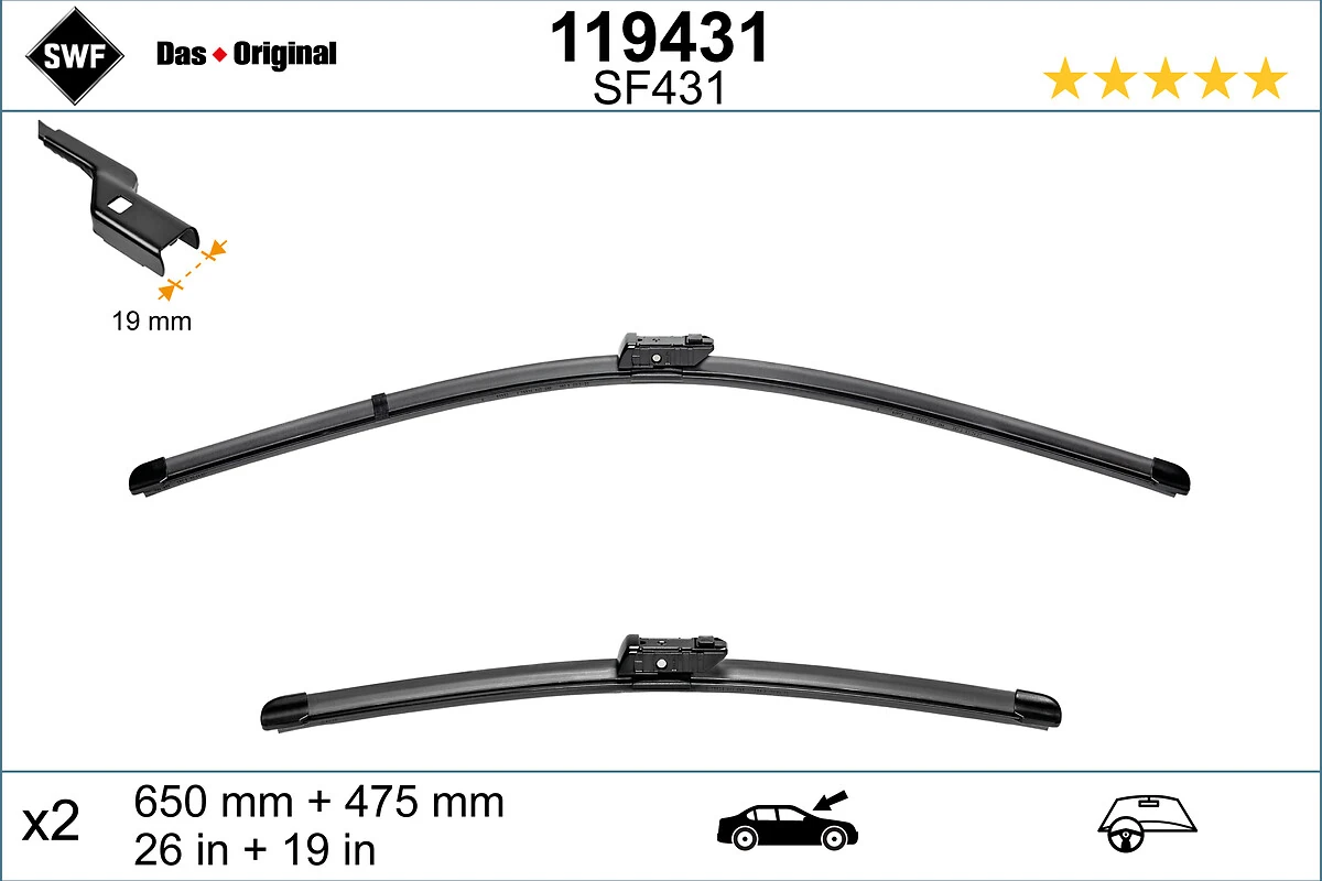 Щетки стеклоочистителя VAL574651 VALEO