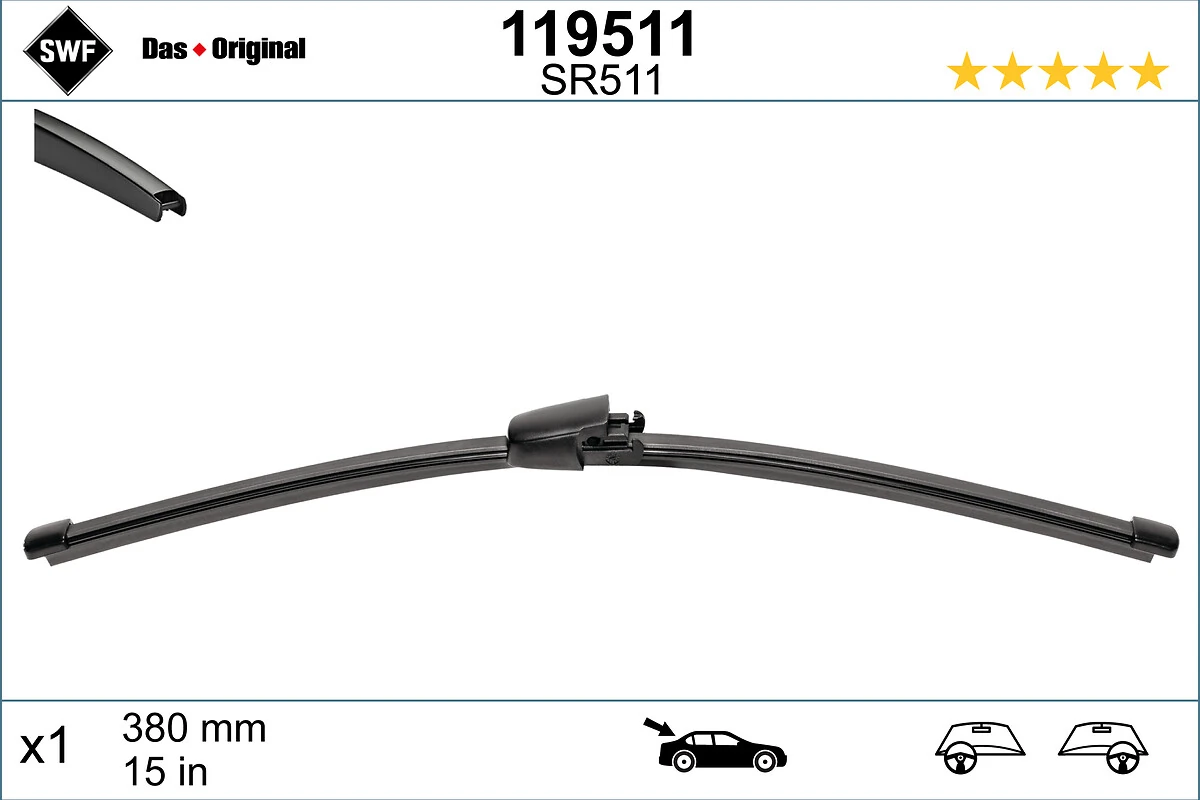 дворник заднего стекла SWF 119511 цена, от 11.03 USD