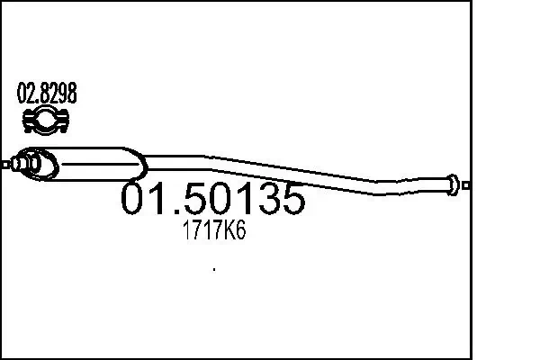 Центральная часть глушителя 4316 Polmostrow