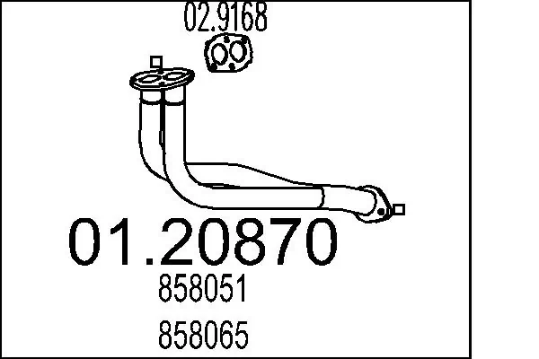 Трубы приемные (штаны) Peugeot/Citroen 1609216080 цена, от 44.64 USD