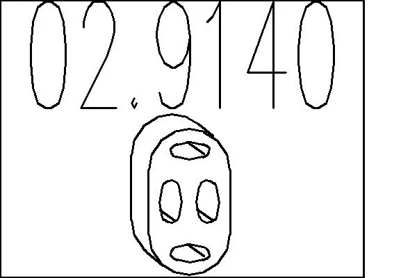 Coxim de fixação do silenciador Citroen Berlingo B9