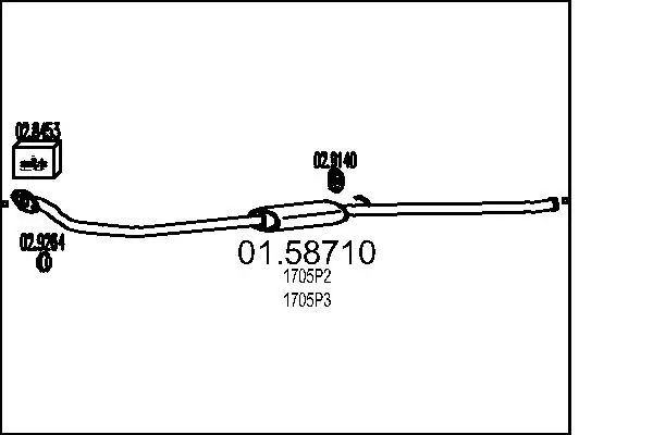 Купить BS293111 Bosal Передняя часть глушителя