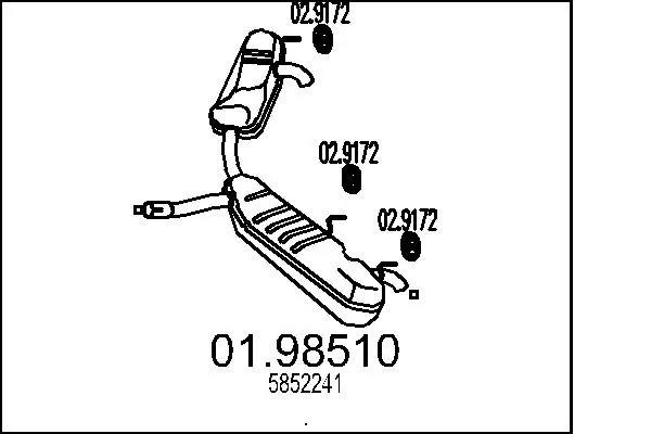Глушитель  General Motors 24422177