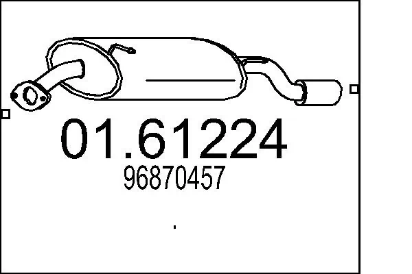 Глушитель задний BS128005 Bosal