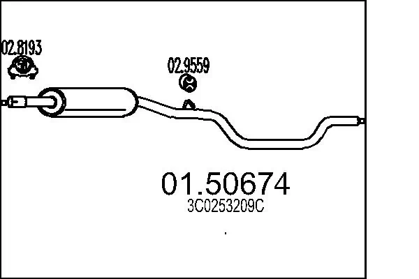 Купить FP7407G23 Polmostrow Передняя часть глушителя