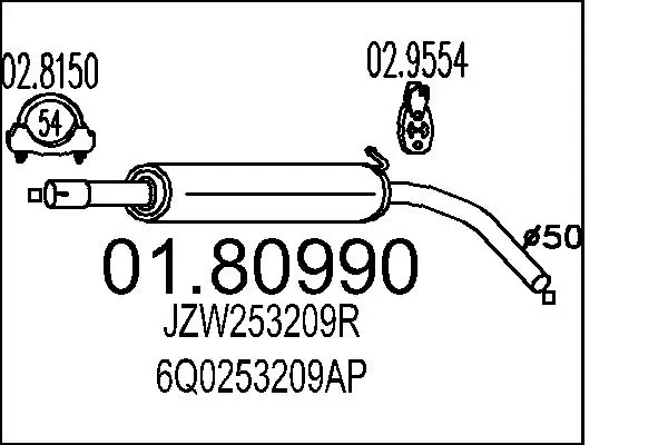 Глушитель  Polmostrow FP6202G31