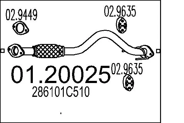 Купить FP3128G11 Polmostrow Передняя часть глушителя