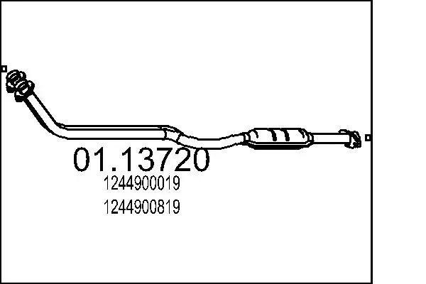 Трубы приемные (штаны) Polmostrow FP3526G13 цена, от 63.13 USD