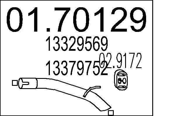 Выхлоп задний General Motors 13329569 цена, от 29.37 USD