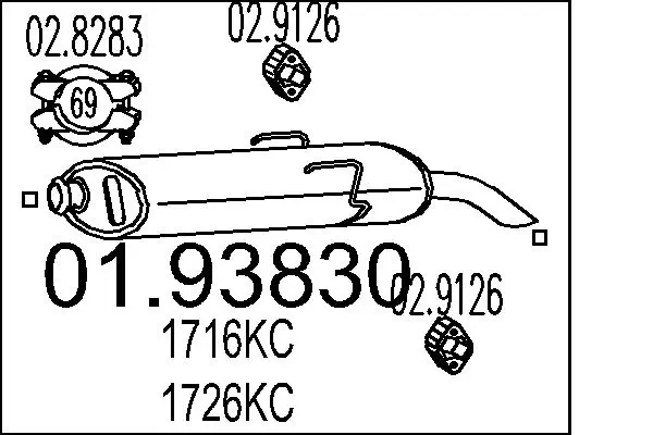 Глушитель  Polmostrow 442