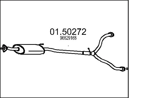 Глушитель, центральная часть Peugeot/Citroen 96629168 цена, от 183.62 USD