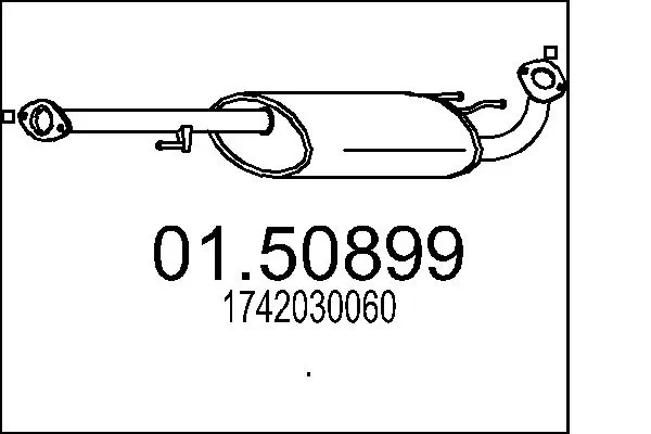 Глушитель, центральная часть Asmet 20049 цена, от 102.62 USD