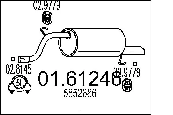 Купить 13449237 General Motors Глушитель задний