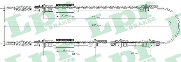 Задний трос ручника Adriauto AD130232 цена, от 15.26 USD