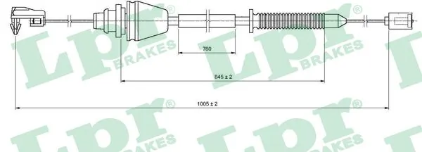 Тросик газа Cavo 1303667